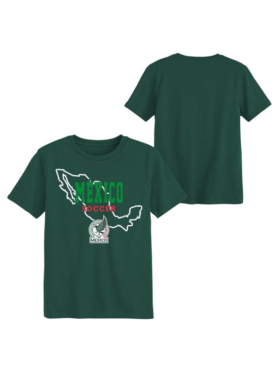 National Team Youth Boy's Green Mexico Country Graphic Soccer Tee