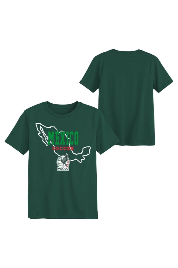 National Team Youth Boy's Green Mexico Country Graphic Soccer Tee