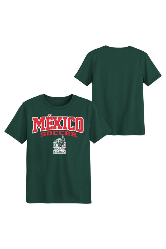 National Team Youth Green Arch-Over Logo Soccer Tee