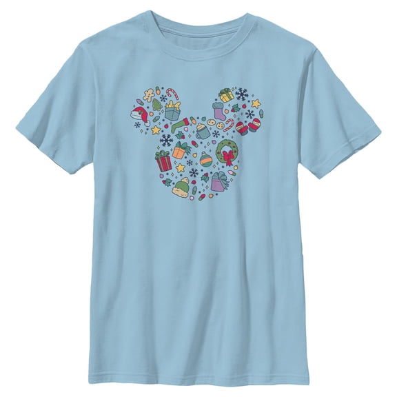 Boys Mickey & Friends Christmas Holidays and Ornaments Icons T Shirt