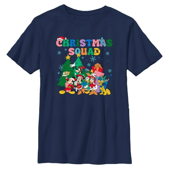 Boys Mickey & Friends Christmas Squad Celebration T Shirt