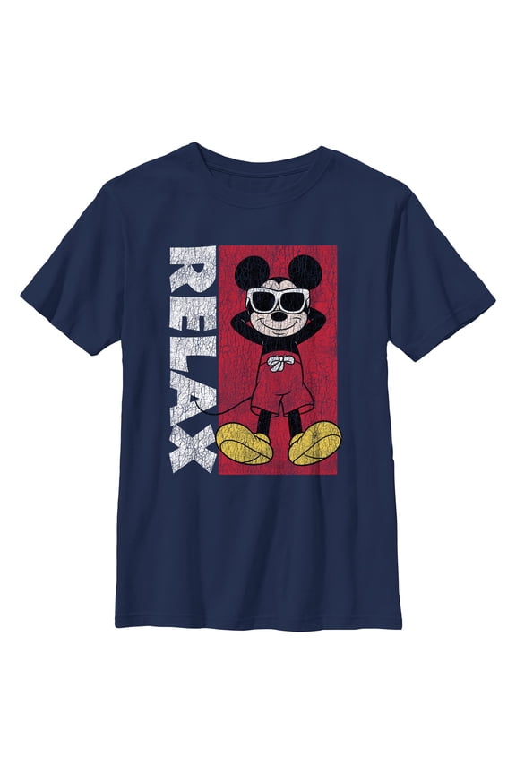 Boys Mickey & Friends Distressed Icon Relax T Shirt