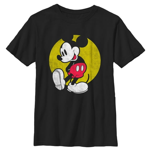 Boys Mickey & Friends Distressed Sun Icon T Shirt