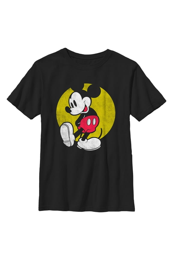 Boys Mickey & Friends Distressed Sun Icon T Shirt