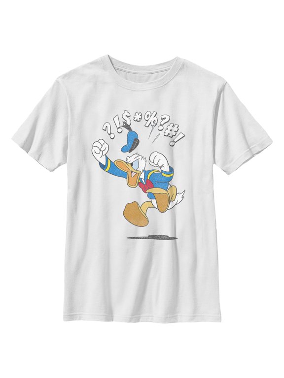 Boys Mickey & Friends Donald Duck Angry Jump T Shirt