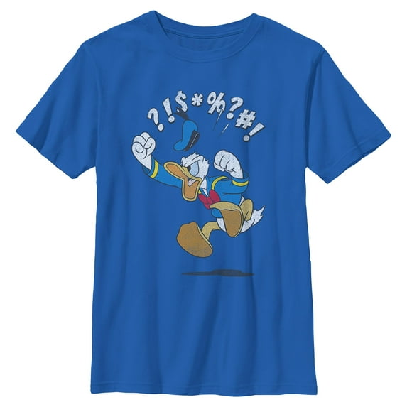 Boys Mickey & Friends Donald Duck Angry Jump T Shirt