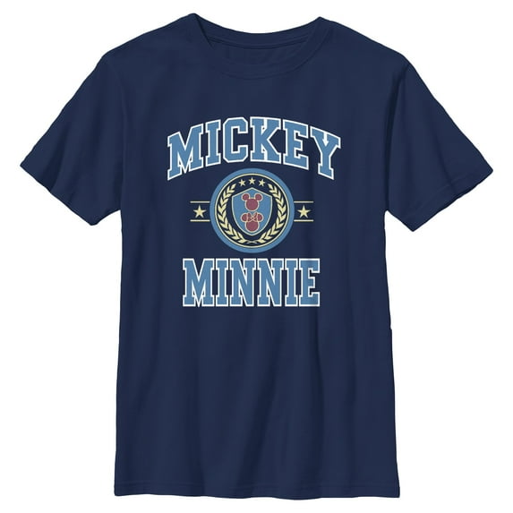 Boys Mickey & Friends Duo College Badge T Shirt
