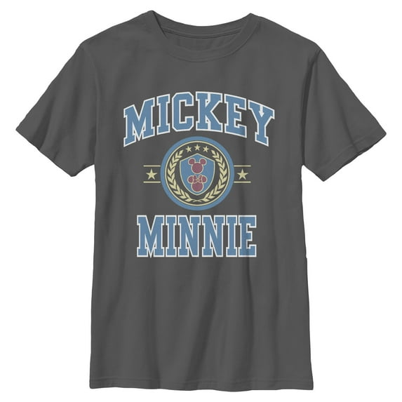 Boys Mickey & Friends Duo College Badge T Shirt