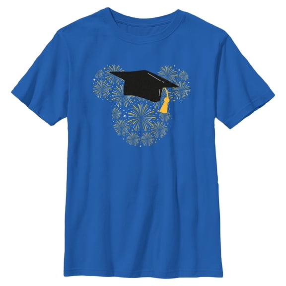 Boys Mickey & Friends Graduated Fireworks Logo T Shirt