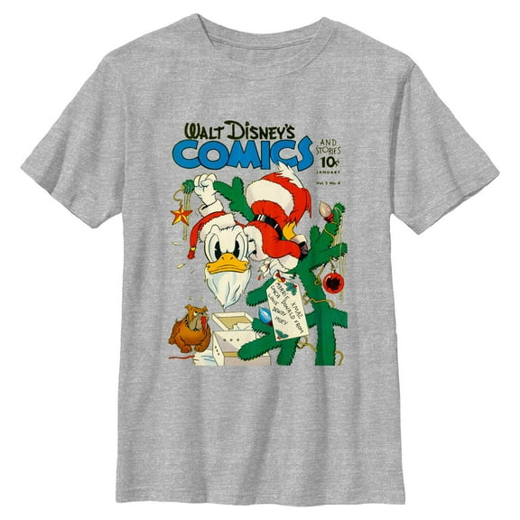 Boys Mickey & Friends Retro Donald Holiday Magazine T Shirt