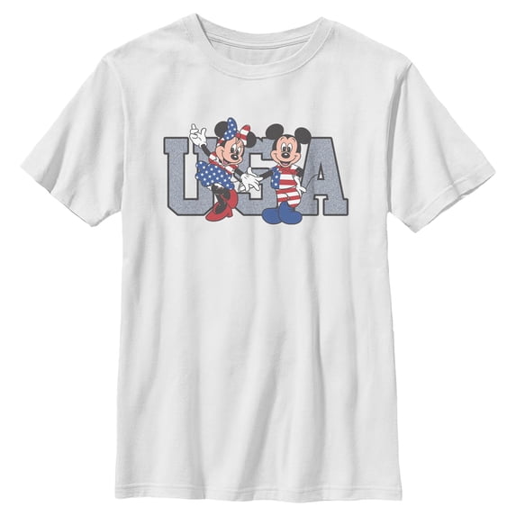 Boys Mickey & Friends The American Couple T Shirt