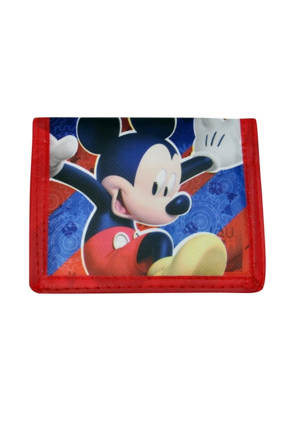 Boys Mickey Mouse Clubhouse Bi-Fold Wallet Red Blue