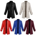 thumbnail image 1 of Boys Military Long Overcoat Stand Collar Button Down Formal Party Coat 10-11 Years Outerwear Streetwear, 1 of 7