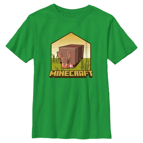 Boys Minecraft Armadillo Badge T Shirt