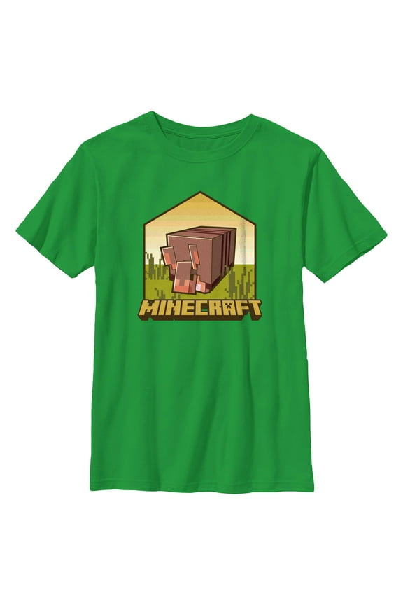 Boys Minecraft Armadillo Badge T Shirt