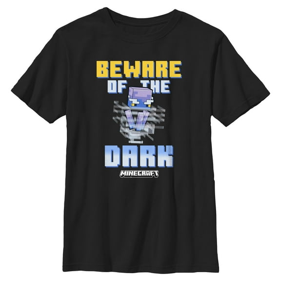 Boys Minecraft Beware Of The Dark T Shirt