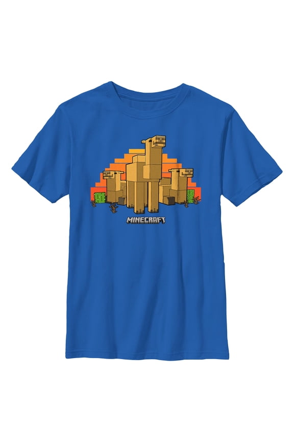 Boys Minecraft Camel Landscape T Shirt