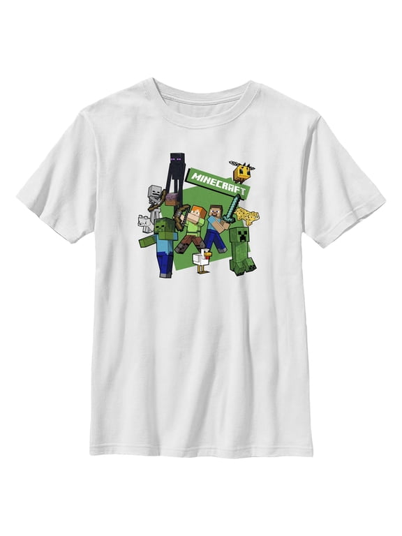Boys Minecraft Craft Team Logo T Shirt