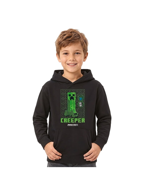 Boys Minecraft Craft Without Limits Logo Lightweight Hoodie