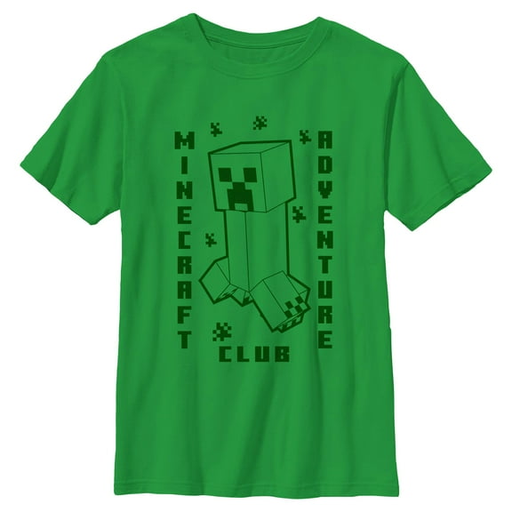 Boys Minecraft Creeper Adventure Club T Shirt