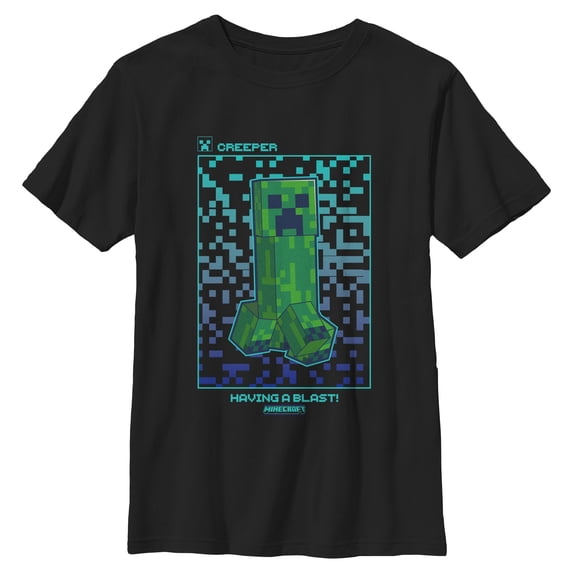 Boys Minecraft Creeper Having a Blast T Shirt