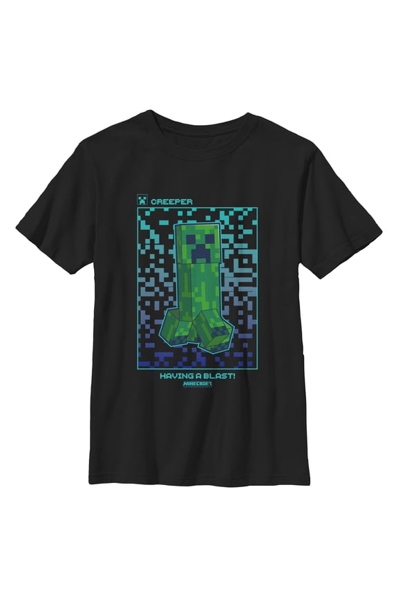 Boys Minecraft Creeper Having a Blast T Shirt