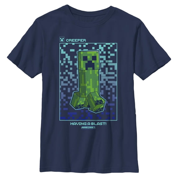 Boys Minecraft Creeper Having a Blast T Shirt