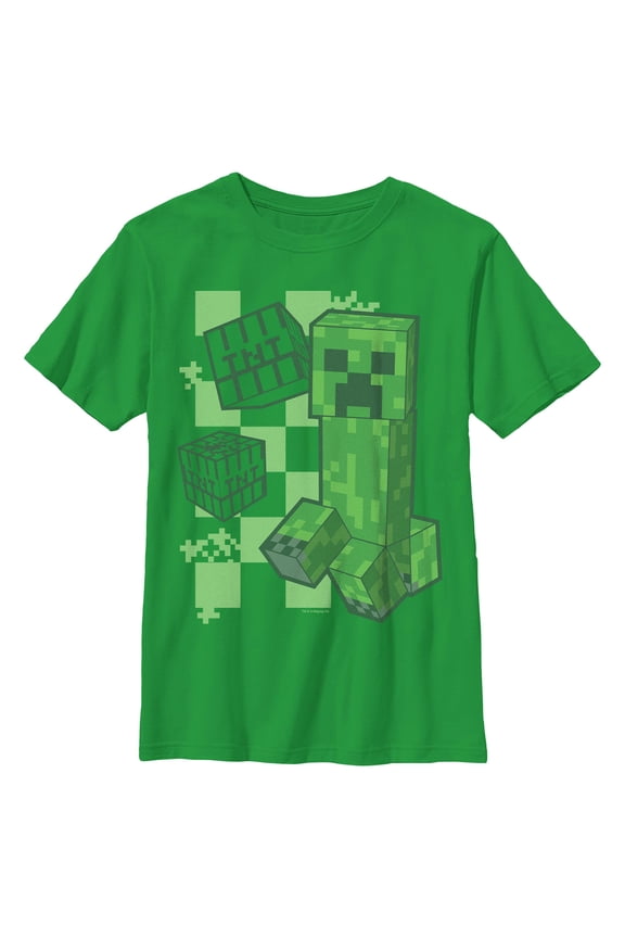 Boys Minecraft Creepers Are Green T Shirt