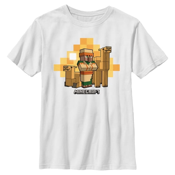 Boys Minecraft Desert Villager Group T Shirt