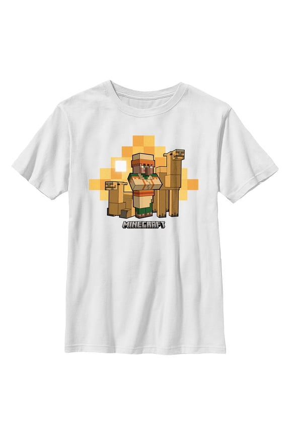 Boys Minecraft Desert Villager Group T Shirt