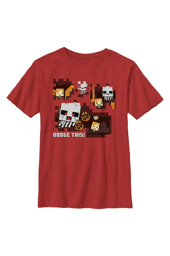 Boys Minecraft Dodge Lava T Shirt