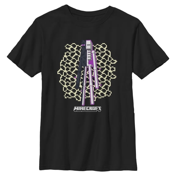 Boys Minecraft Enderman Full Skeleton Shot T Shirt