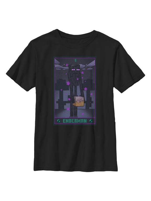 Boys Minecraft Enderman Tarot T Shirt
