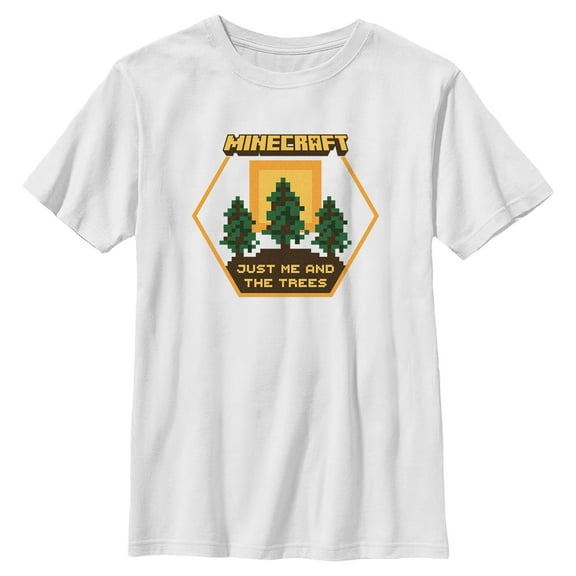 Boys Minecraft Just Me And The Trees T Shirt