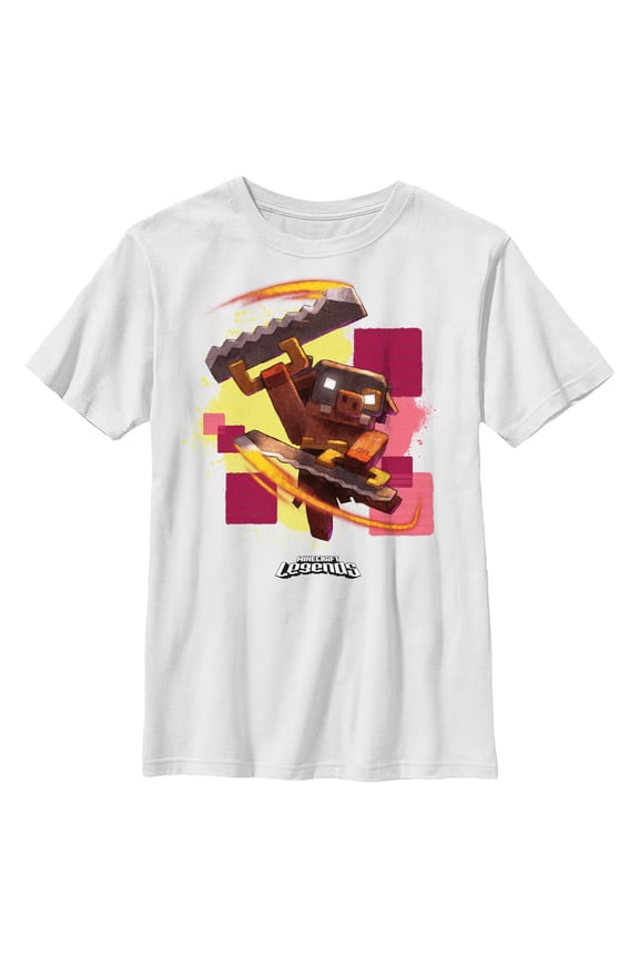 Boys Minecraft Legends Piglin Action Pose T Shirt