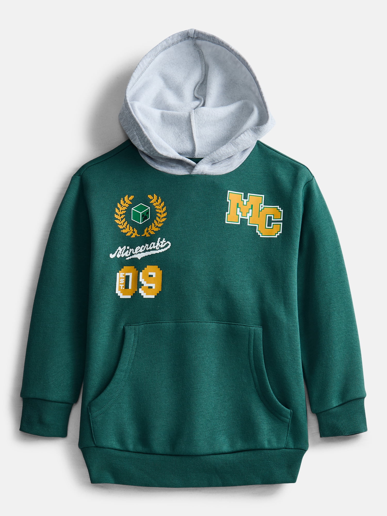 Minecraft Boys Graphic Fleece Hoodie, Sizes 4-18