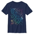 thumbnail image 1 of Boys Minecraft Rainbow Characters Lines T Shirt, 1 of 5