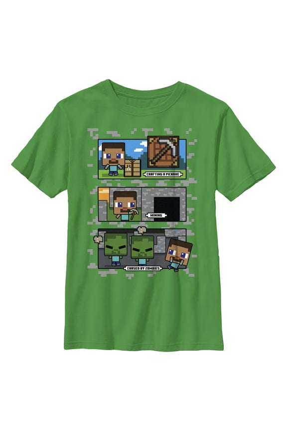 Boys Minecraft Steve Activities T Shirt