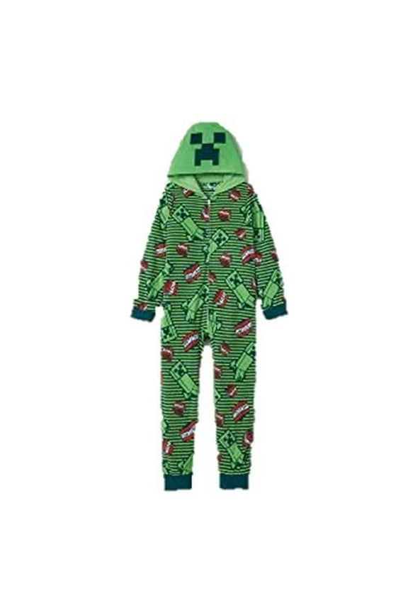 Boys Minecraft Union Suit Blanket Sleeper Pajamas TNT (Small)