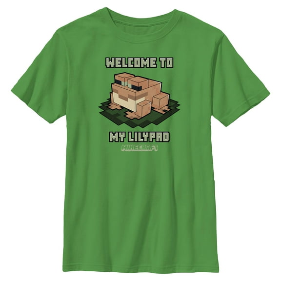 Boys Minecraft Welcome To My Lilypad T Shirt