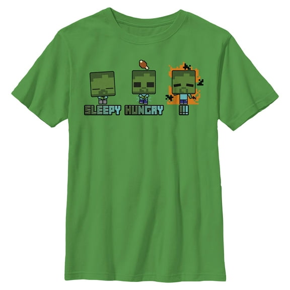 Boys Minecraft Zombie Moods T Shirt