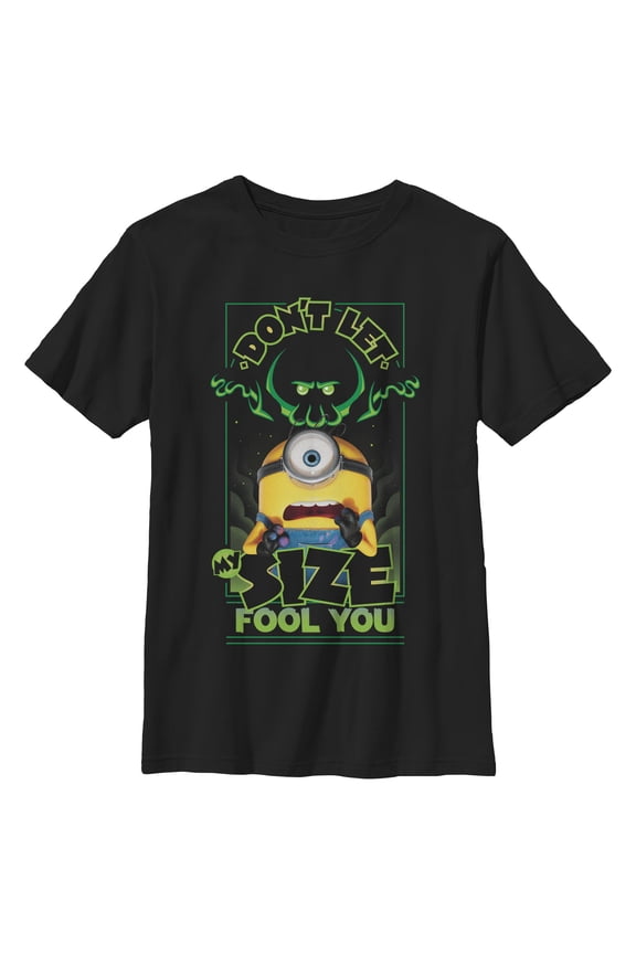 Boys Minions & Monsters Don't Let My Size Fool You T Shirt