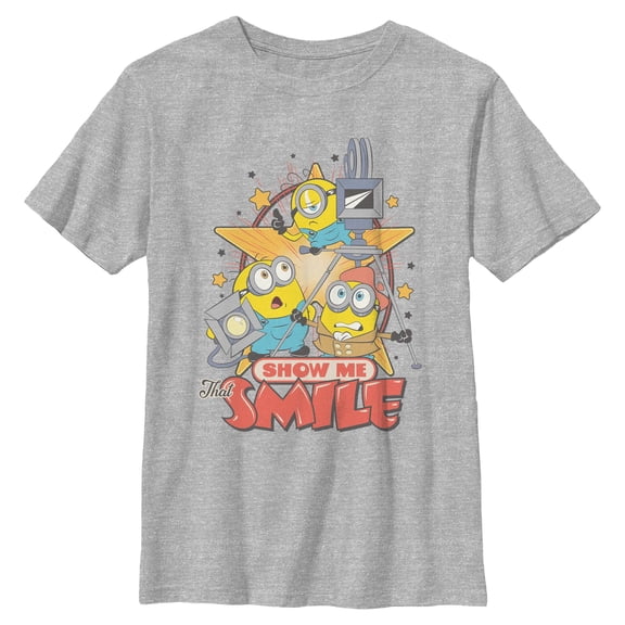Boys Minions & Monsters Show Me That Smile T Shirt
