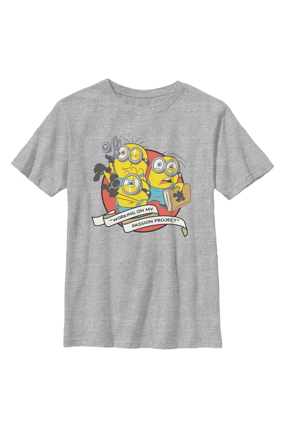 Boys Minions & Monsters Working On My Passion Project T Shirt