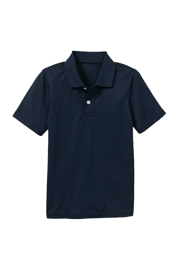 Boys Moisture Wicking Short Sleeve Polos