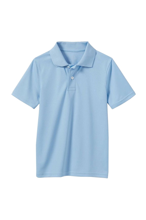 Boys Moisture Wicking Short Sleeve Polos