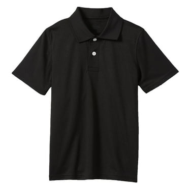 Boys Moisture Wicking Short Sleeve Polos