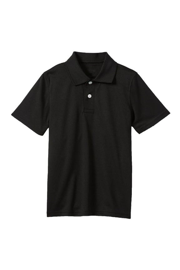 Boys Moisture Wicking Short Sleeve Polos