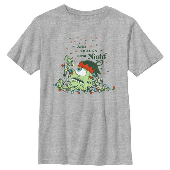 Boys Monsters Inc And To All Good Night Wazowski T Shirt