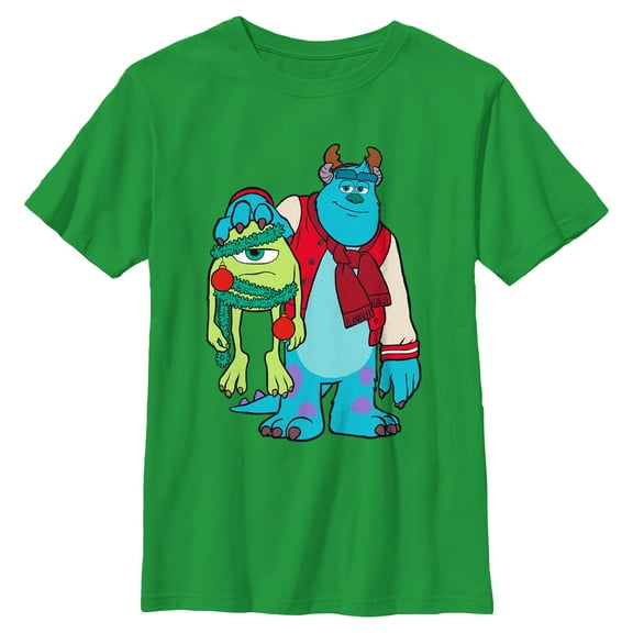 Boys Monsters Inc Christmas Friends Sully and Mike T Shirt